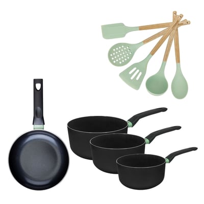 Batterie 1 poêle 16cm + 3 casseroles 16/18/20cm BRANDAO OCÉAN FACKELMANN