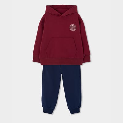 Ensemble maille garçon à capuche New York BOBOLI