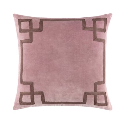 Housse de coussin en velours marron, CALYPSO DESFORGES