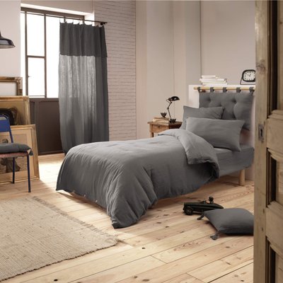 Housse de couette double gaze de coton TERRE DE NUIT