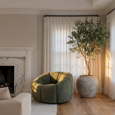 Nero Chenille Upholstered Swivel Tub Chair ÉDITÉ