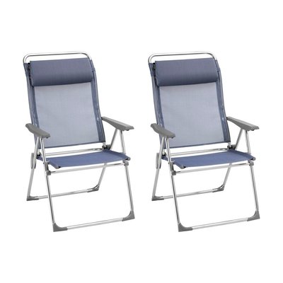 Lot de 2 fauteuils pliants XL - ALU CHAM XL LAFUMA MOBILIER