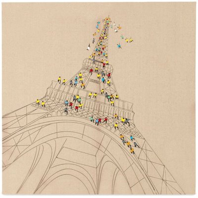 Tableau en toile, tour Eiffel, voyage à Paris ARTE ESPINA