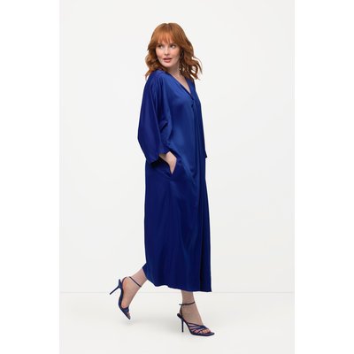 Robe midi en satin à col V ULLA POPKEN
