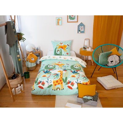 Parure de lit enfant + taie en coton, Poumba C DESIGN HOME TEXTILE