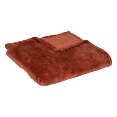 Plaid flanelle uni OLLIS ATMOSPHERA