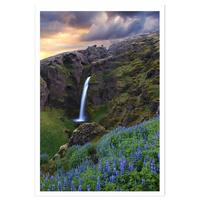 Affiche paysage voyage en islande HEXOA