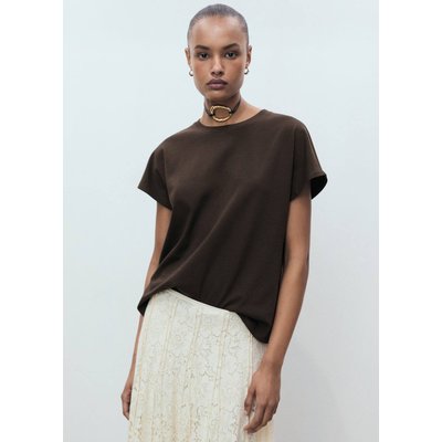 T-shirt coton col rond MANGO