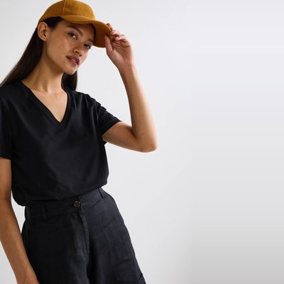 T-shirt manches courtes uni en coton BIO GOTS MONOPRIX
