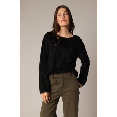Pull duveteux à col rond, manches longues et coupe ample
 AMBERLYN DEELUXE