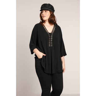 Blouse avec col paillette JEAN-MARC PHILIPPE