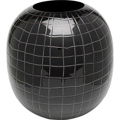 Vase Mesh 26cm noir KARE DESIGN
