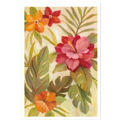 Poster Fleurs corail HEXOA