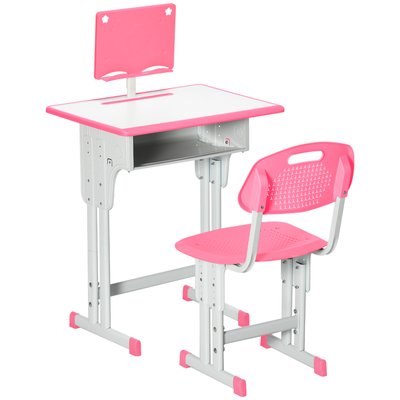 Bureau enfant avec chaise - ensemble réglable HOMCOM