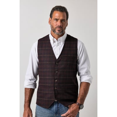 Gilet en tweed motif à carreaux JP1880
