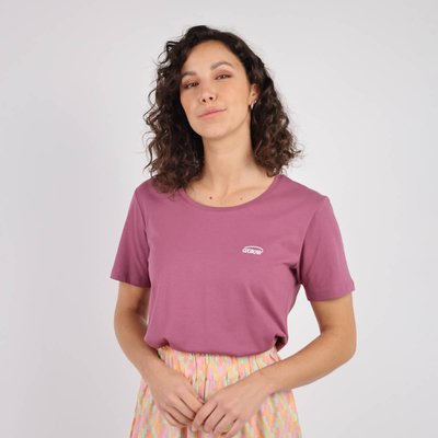 Tee-shirt uni décolleté brodé TARTAS OXBOW