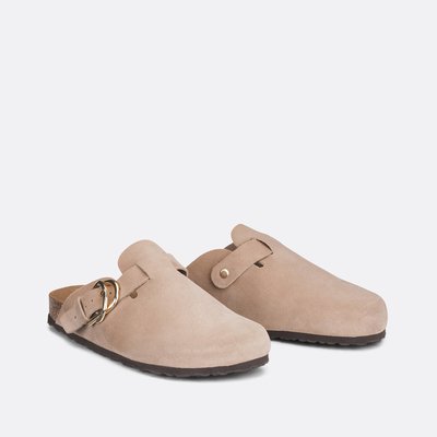 Pantoletten aus Veloursleder LA REDOUTE COLLECTIONS