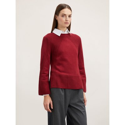 Pull en FIL de laine mélangée à motifs côtelés MOTIVI