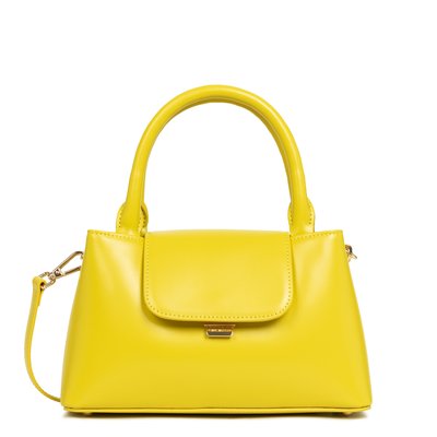 Sac cabas cuir à rabat et fermoir, S SUAVE EVENLY LANCASTER