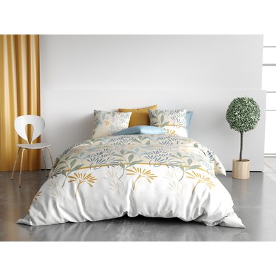 Parure imprimée avec housse de couette et taie(s) en coton, Agil ATELIER DU COTON