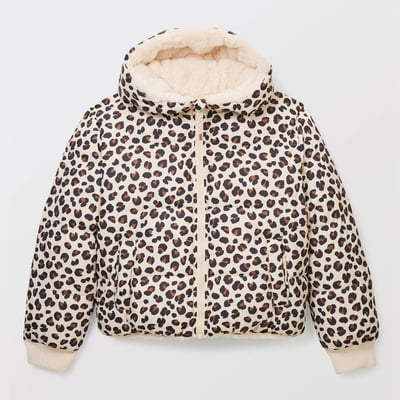 Doudoune à capuche réversible imprimé leopard MONOPRIX