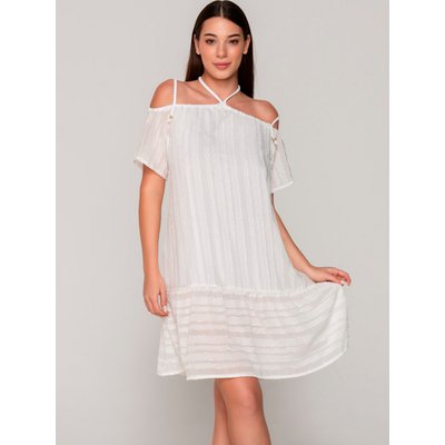 Robe estivale midi épaules tombantes PRAISE LUNA SPLENDIDA