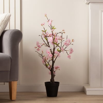 80cm Pink Cherry Blossom Tree SO'HOME