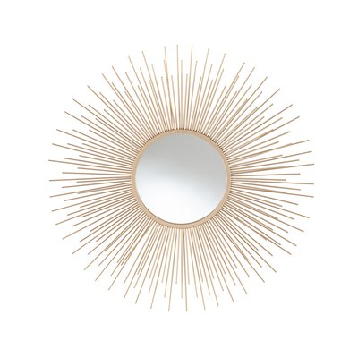 80cm Gold Starburst Round Wall Mirror SO'HOME