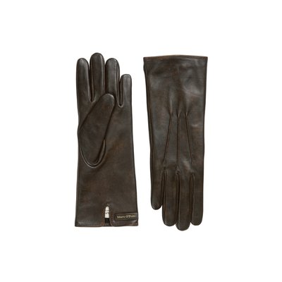 Gants Cuir Femme Marron Surenne Herman, gants hiver chic livré 48h