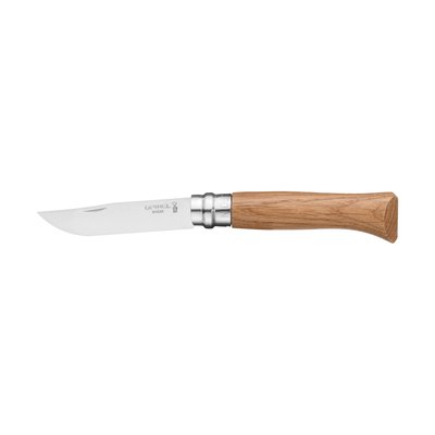 Couteau De Poche Fermant N°08 Bois De Chêne 8,5 Cm OPINEL