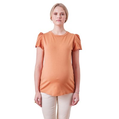 T-shirt bi-matière de grossesse manches courtes VERTBAUDET