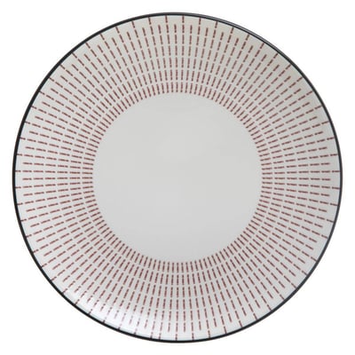 Lot de 6 assiettes en porcelaine LUNIS SECRET DE GOURMET