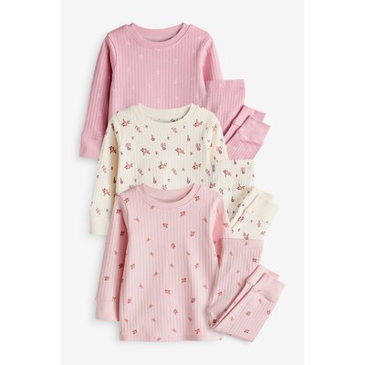 Pyjamas à fleurs manches longues, lot de 3 NEXT