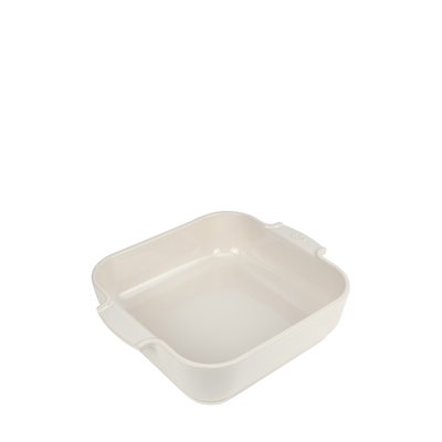 Plat four céramique carré écru 28 cm - 11' Appolia PEUGEOT