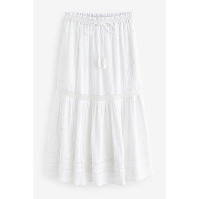 Jupe a volant blanche clearance