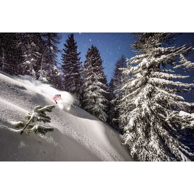 Tableau freeride ski session HEXOA
