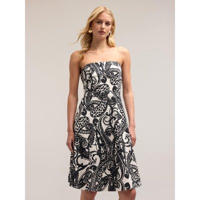 Mini dress in cotone fantasia paisley MOTIVI