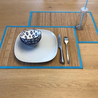 Tapis De Cuisine Lot 6 Sets De Table Bambou JADOREL