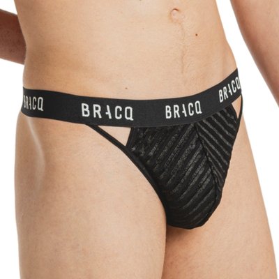String homme brodé à rayures AMBER LINE LOUISA BRACQ
