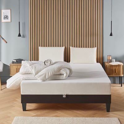 Pack prêt à dormir Sensitive - Matelas + Sommier + Couette, oreillers, protège-matelas - 21 cm d'épaisseur OLYMPE LITERIE