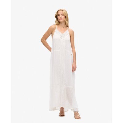Robe longue blanche dentelle La Redoute