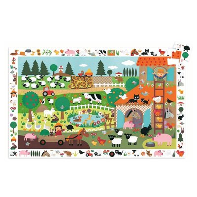 Puzzle d'observation La ferme 35 pièces DJECO