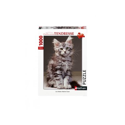 Puzzle Nathan 1000 pièces - Le chatoNathan MaiNathane CooNathan NATHAN