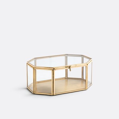 Jardinera de vidrio y latón, Uyova LA REDOUTE INTERIEURS
