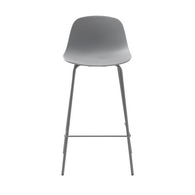 Lot de 2 chaises de bar en plastique et métal H67,5cm - HEL DRAWER