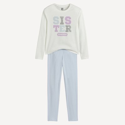 Pyjama en jersey, message Sister Forever LA REDOUTE COLLECTIONS