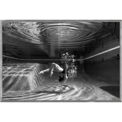 Tirage Encadré Sur Aluminium Swimming Inside 120x80 Cm TIRAGE D'ART CEANOTHE