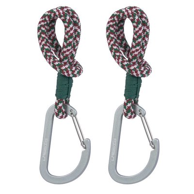Lot de 2 attaches sac à la langer pour poussettes vert/lavande/rouge foncé LASSIG