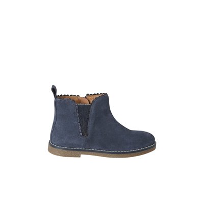 Boots cuir élastiquées VERTBAUDET