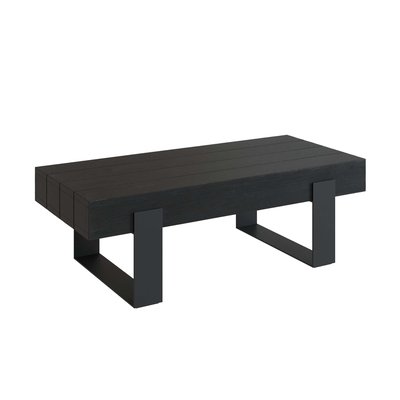 Table basse en bois de teck recyclé et pieds en métal - LYA RENDEZ-VOUS DÉCO